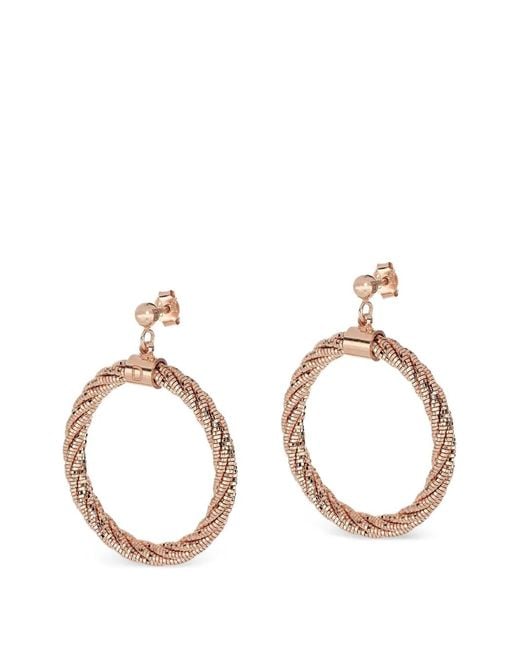 Orecchini Spring Twist di Desmo in Metallic