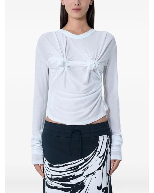 VAQUERA White Ruched Top