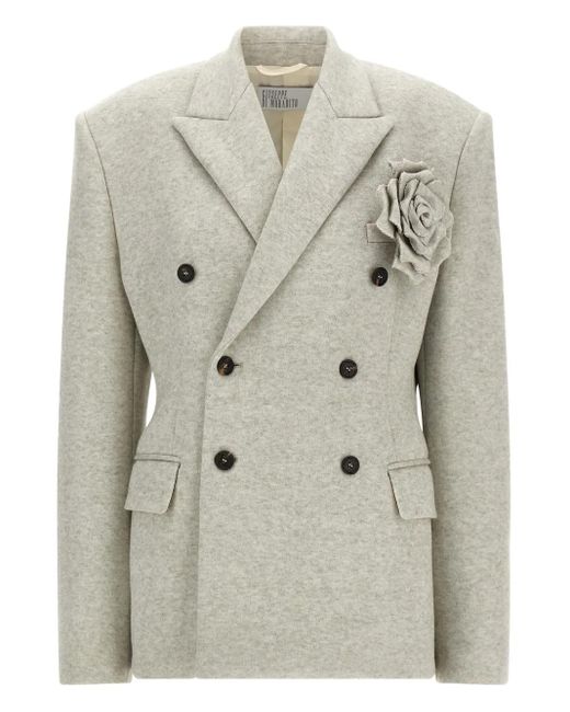 Blazer À Boutonnière Croisée GIUSEPPE DI MORABITO en coloris Gray