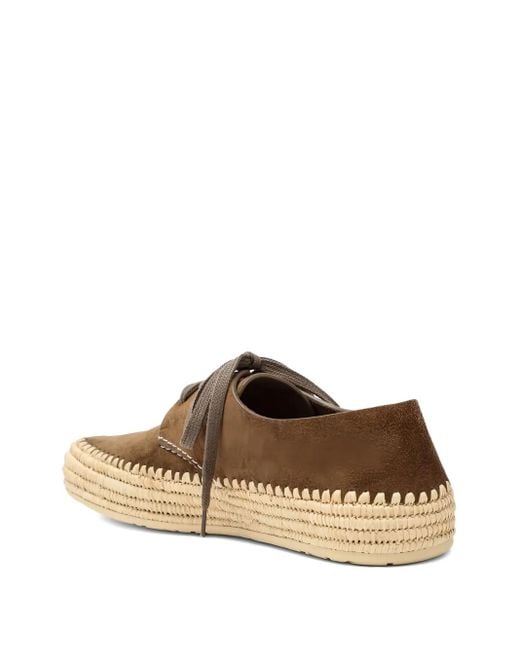 Loewe Brown Rio Debossed-Logo Espadrilles for men
