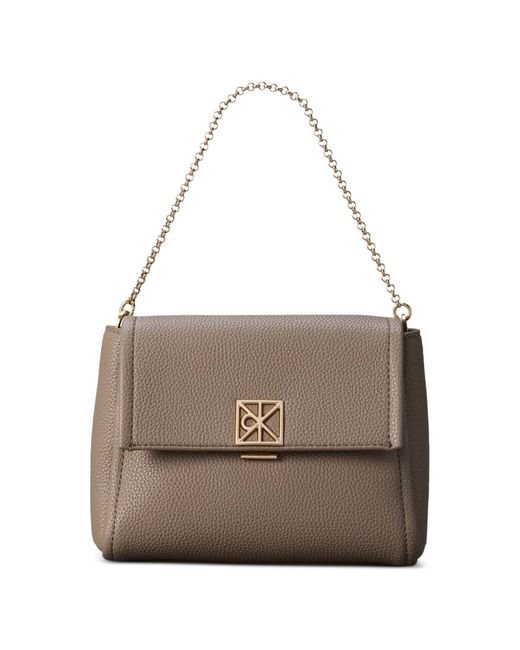 Calvin Klein Multicolor Sac Porté Épaule En Cuir