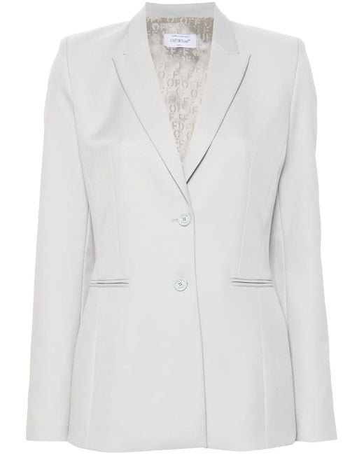 Off-White c/o Virgil Abloh White Single-Breasted Blazer