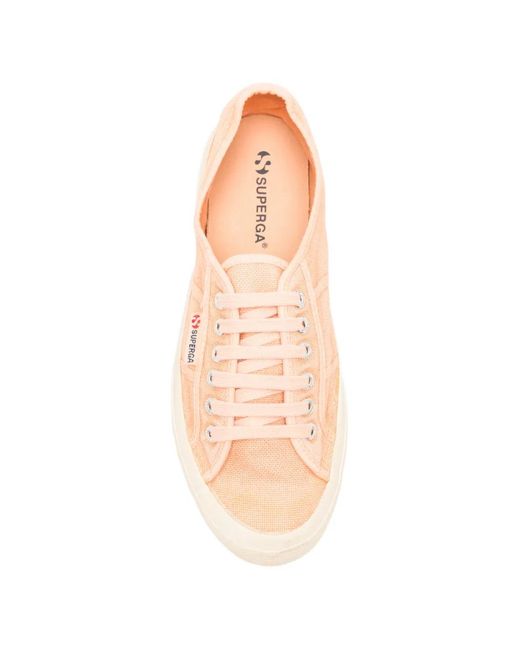 Superga Pink Lace-Up Sneakers for men