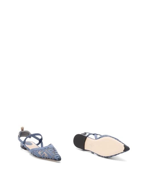 Fendi Blue Colibrì Ff-Motif Pumps