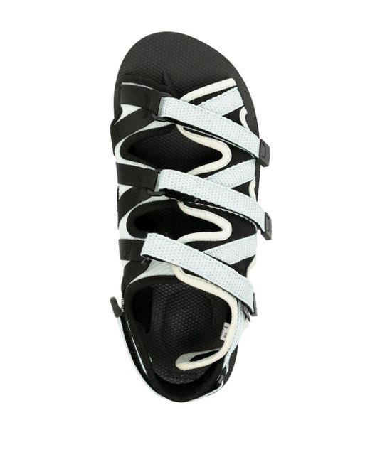 Sandales Zip-Ab2 à découpes Suicoke en coloris Black