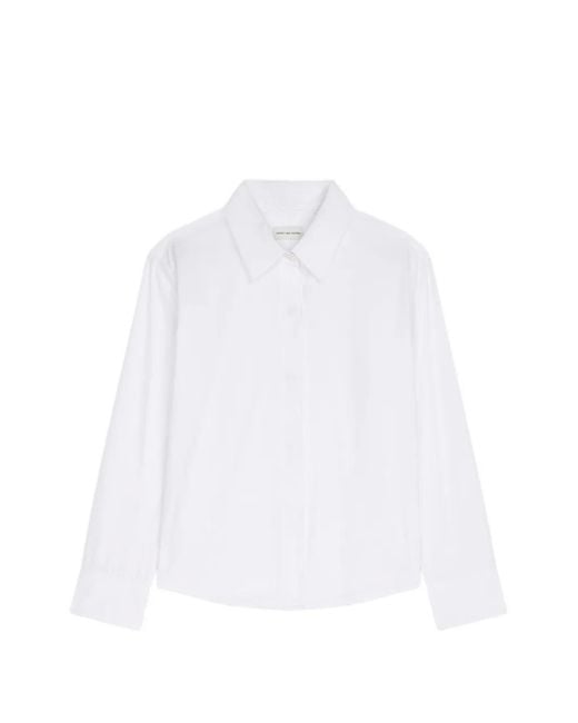 Dries Van Noten White Boxy Mini Shirt