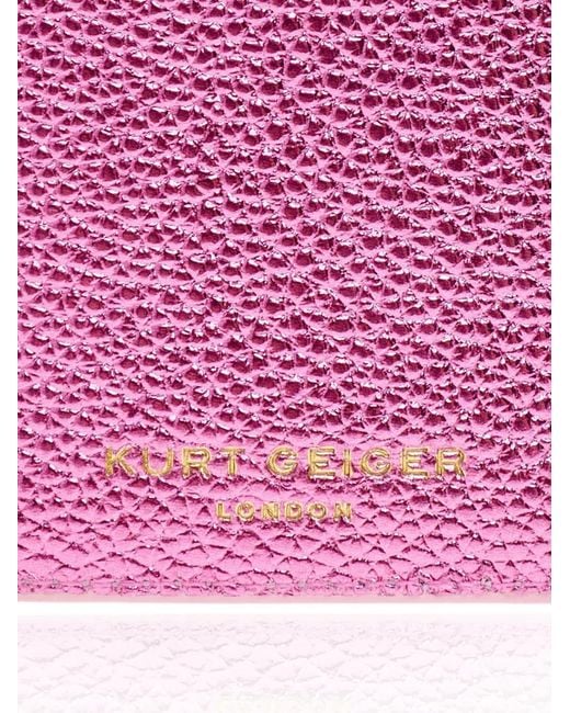 Kurt Geiger Purple Butterfly Leather Cardholder