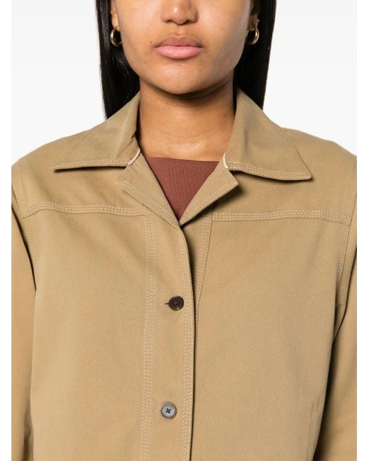 Closed Natural Panelled Twill Shirt Jacket