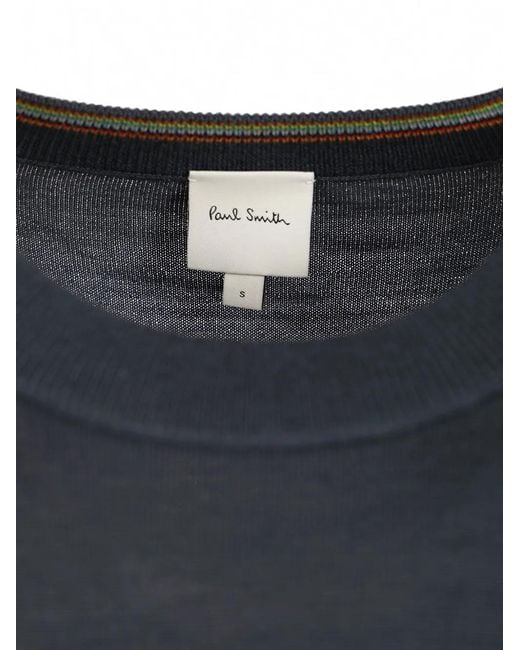 Paul Smith Blue Crew-Neck Sweater for men