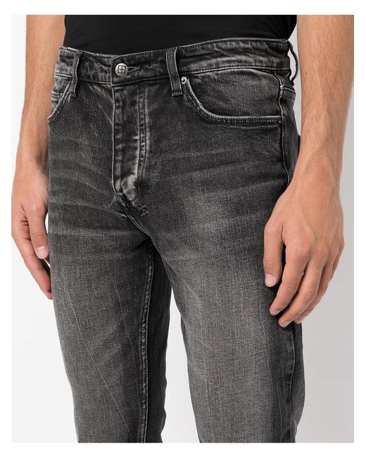 Ksubi Gray Ripped-Detail Skinny Jeans for men