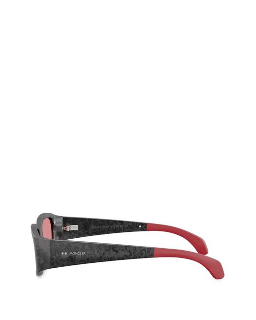 Moncler Pink Lumin Rectangle-Frame Sunglasses