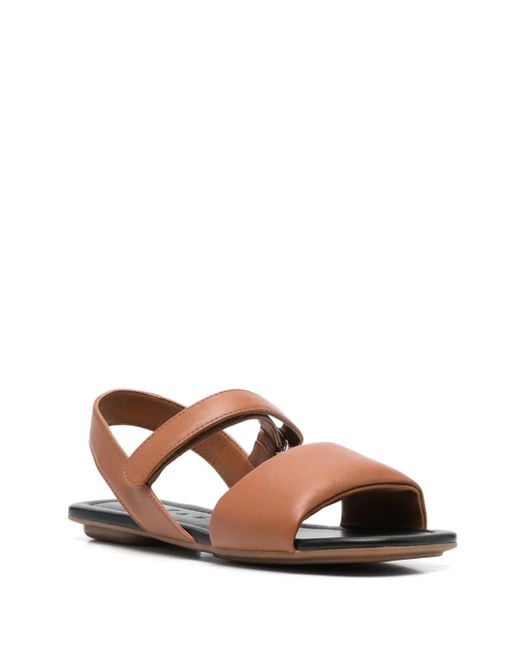 Hogan Brown Leather Flats