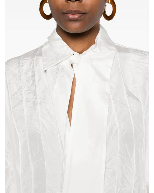 Blusa De Seda Lanvin de color White
