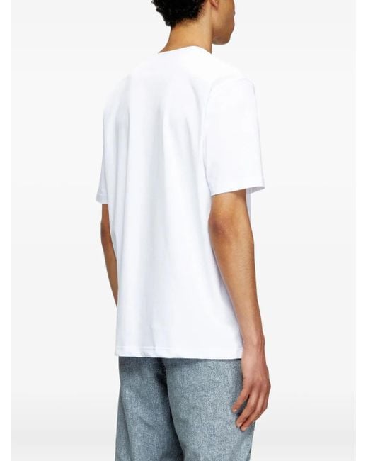 DIESEL White T-Adjust-Marey T-Shirt for men