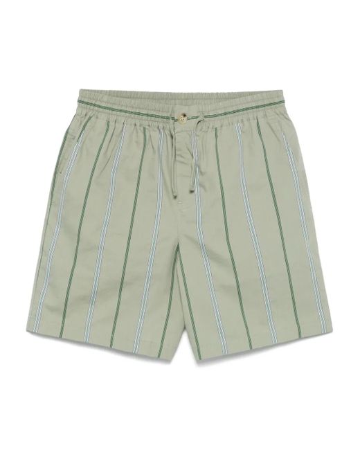 メンズ Maison Kitsuné ストライプ ショートパンツ Green