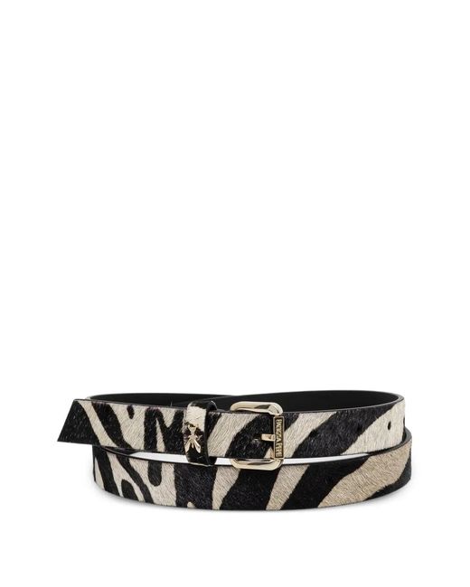 Patrizia Pepe White Zebra-Print Fly Belt