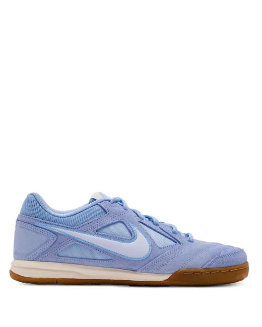 Nike Blue Suede Panelled Sneakers