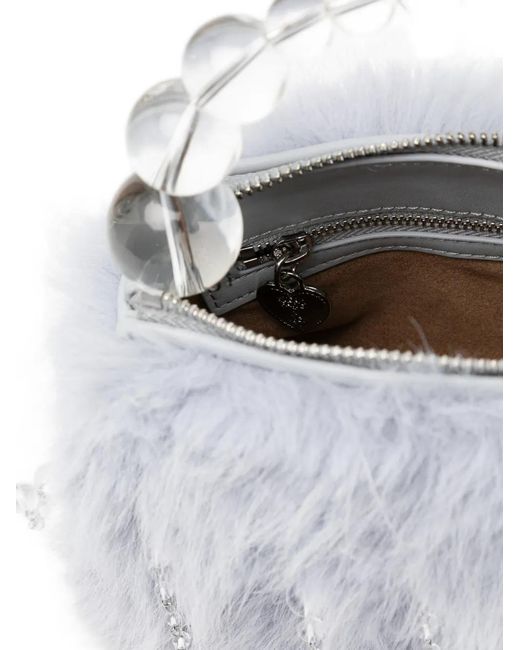 Rockfish White X Susan Fang Furry Tote Bag