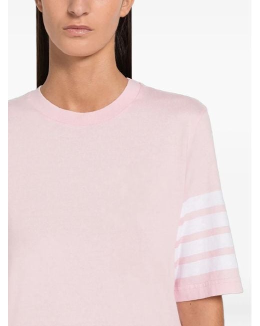 Thom Browne White Four-Bar Sleeve T-Shirt