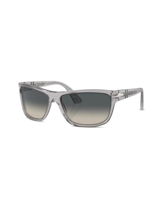 Persol Gray Rectangle-Frame Glasses