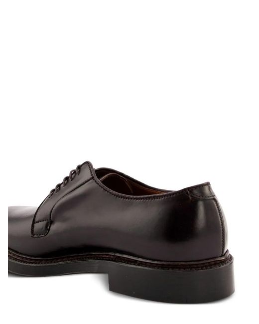 Alden Black 990 Toe Blucher Lace-Up Derby Shoes for men