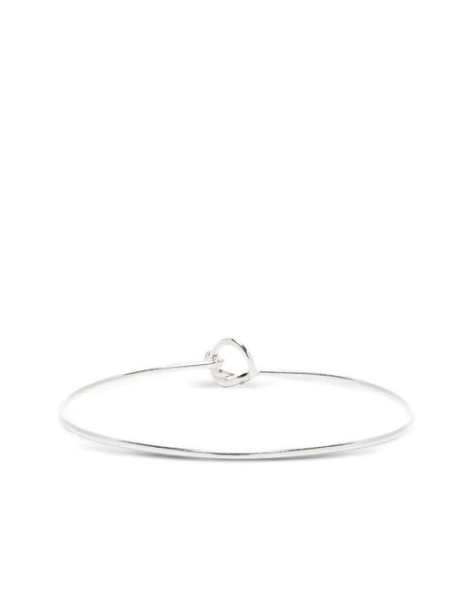 Elle Macpherson White Knot-Detail Bracelet