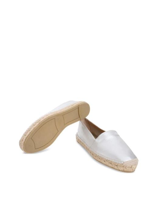 Castaner Brown Kenda Metallic Leather Espadrilles