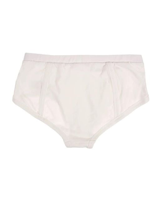 Natasha Zinko White Logo-Patch Briefs