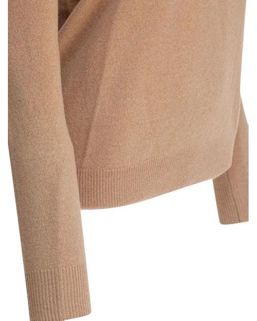 Agnona Brown Pullover mit rundem Ausschnitt