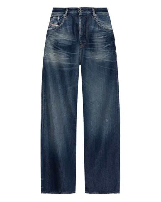 DIESEL Blue 1996 D-Sire Distressed Jeans