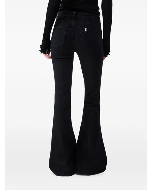 Liu Jo Black High-Waisted Bootcut Jeans