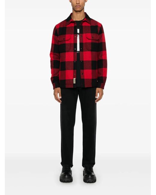 Woolrich Red Buffalo-Checked Jacket for men