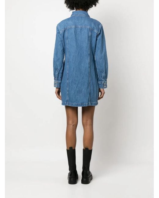 Levi's Button-Up Mini-Jurk in het Blue