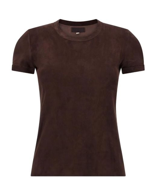 Stouls 05 スエード Tシャツ Brown