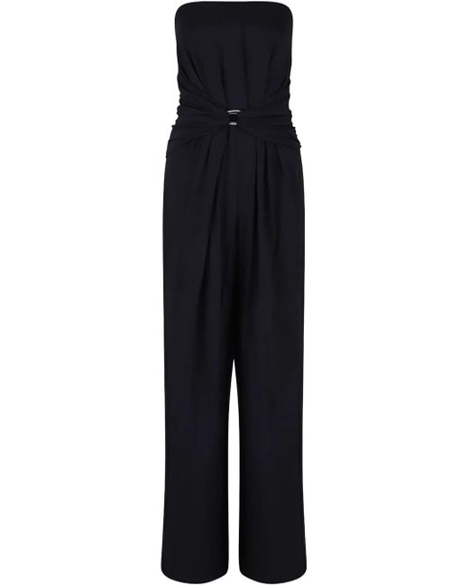 Max Mara Black Jumpsuit Mit Tiefem Ausschnitt