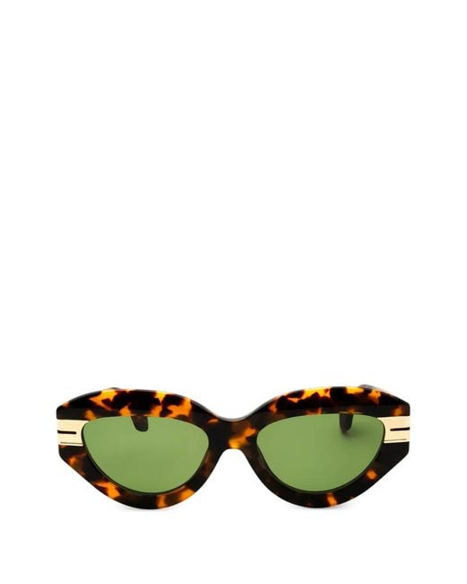 Palm Angels Green Cat-Eye Sunglasses