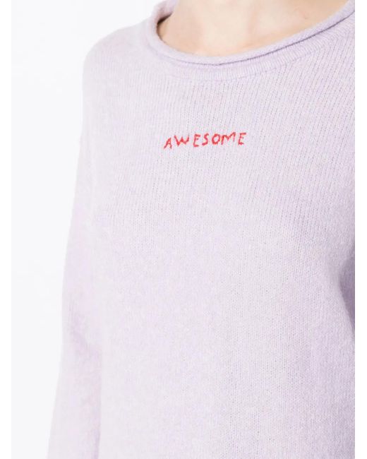 Lethicia Bronstein Pink Klassischer Pullover