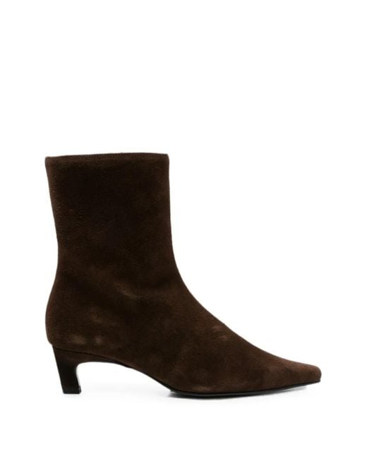 Alohas Black Bottines En Daim À Bout Pointu