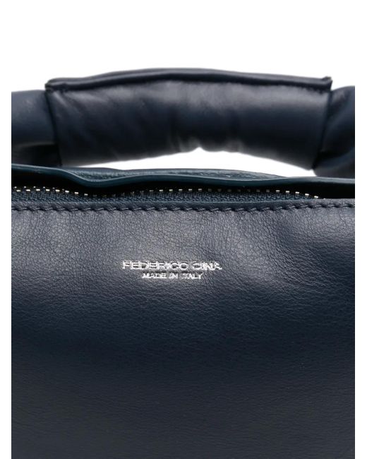 FEDERICO CINA Blue Tortellino Shoulder Bag