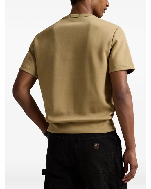 Polo Ralph Lauren Natural Logo-Embroidered Short-Sleeve T-Shirt for men