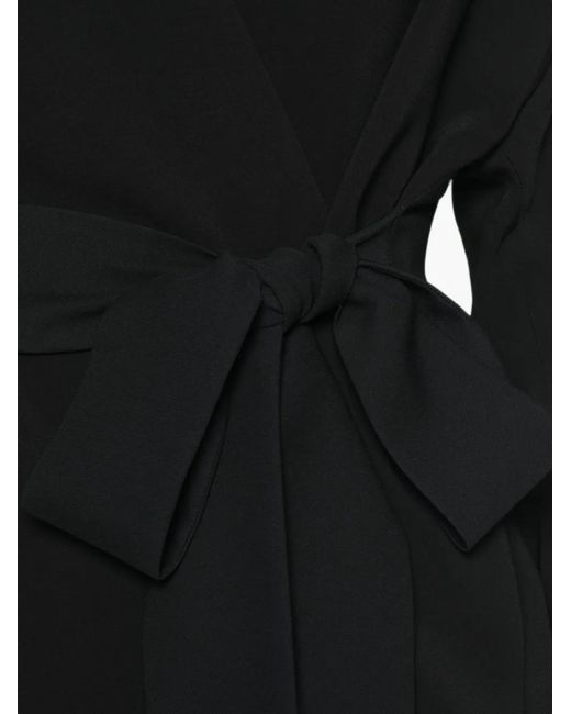 Alberta Ferretti Black Belted Jacket
