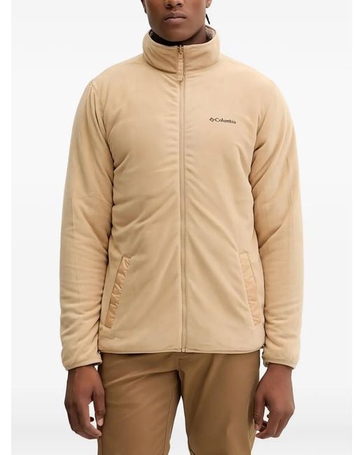 Columbia Natural Zip-Up Chest-Pocket Knitwear for men