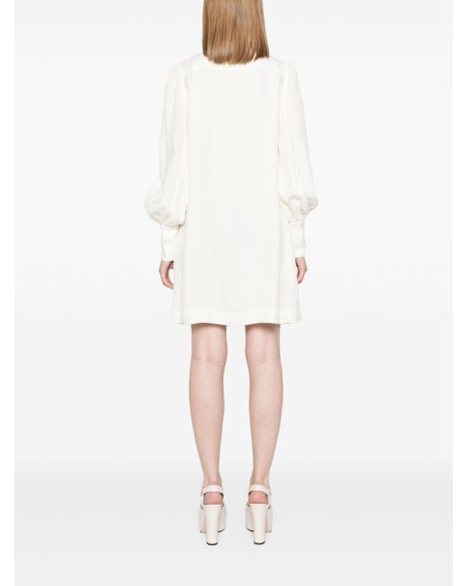 Zimmermann White Utility Mini Dress