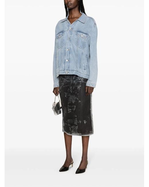 Y. Project Blue Evergreen Denim Jacket