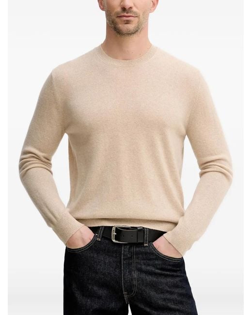 Benetton Natural Crew-Neck Sweater for men