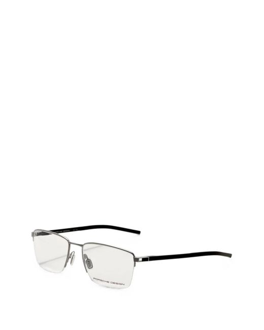 Porsche Design White Rectangle-Frame Glasses for men