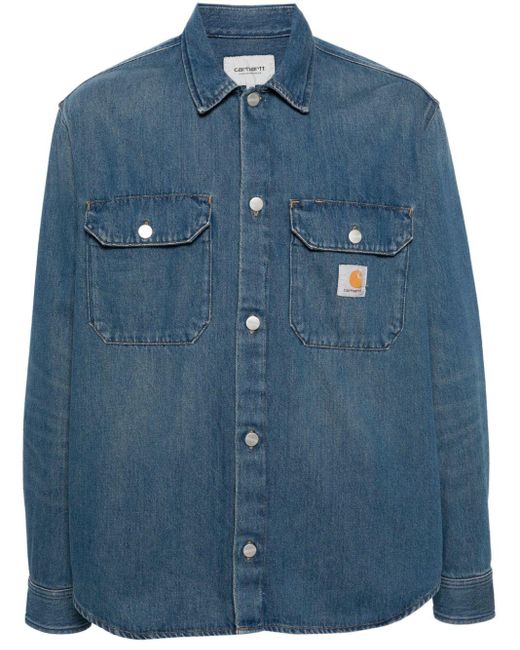 Carhartt Harvey Jeans-Hemdjacke in Blue für Herren