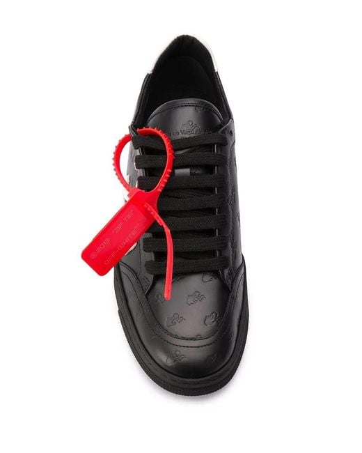 Off-White c/o Virgil Abloh White Debossed-Logo Low-Top Sneakers