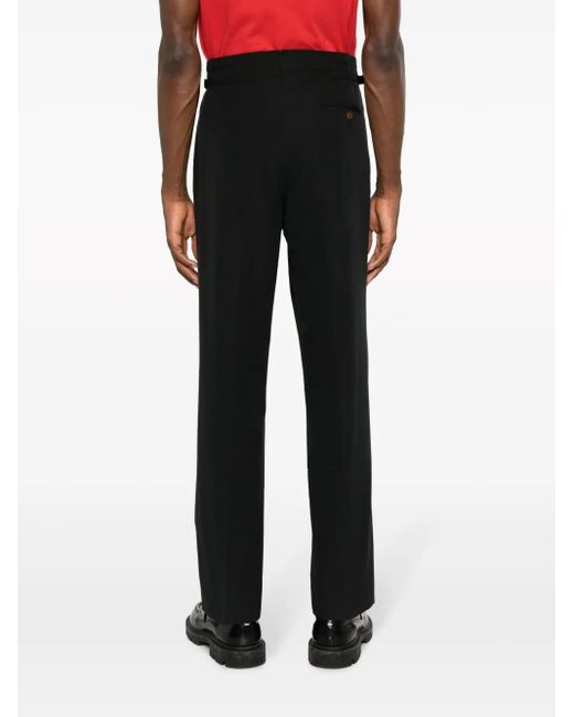 Vivienne Westwood Black Sang Straight-Leg Cotton Trousers for men