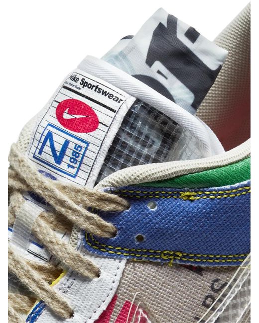 Nike White City Market Dunk Low Sneakers for men